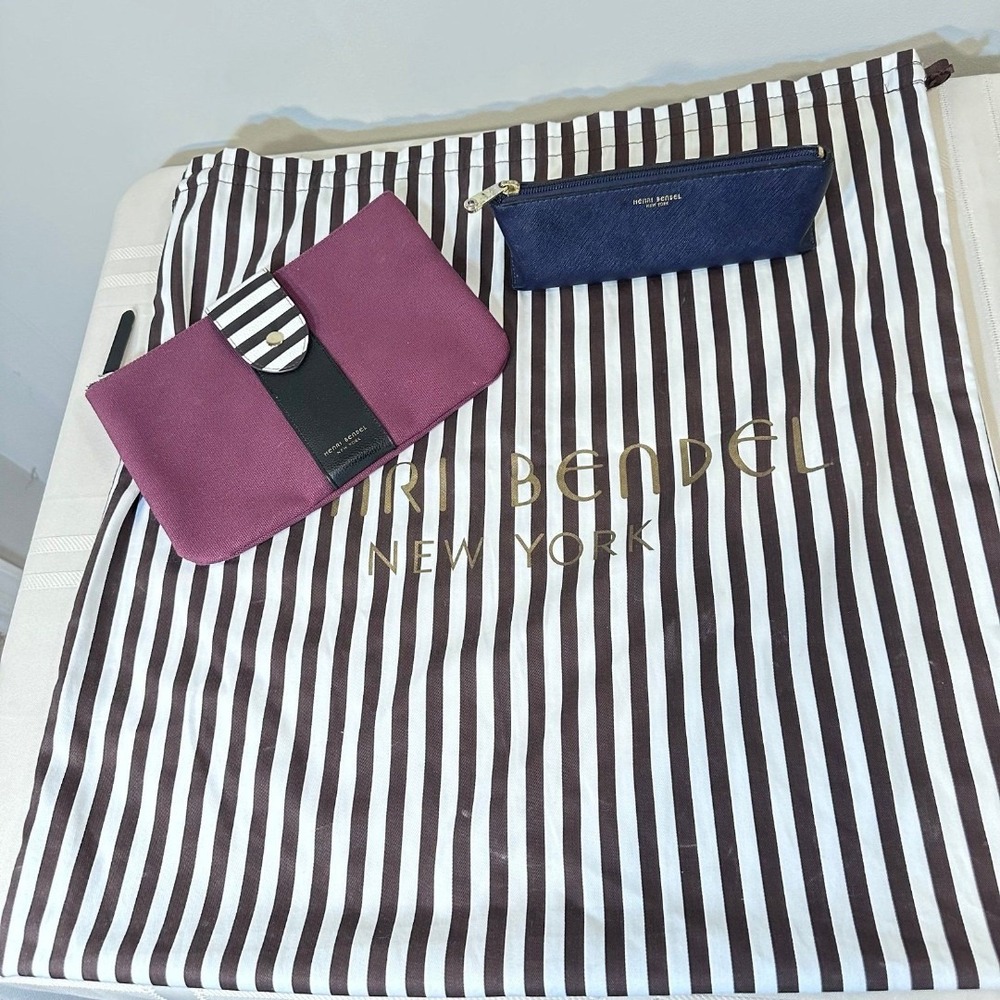 henri bendel Dust Cover, Eyeglass Case, cosmetics Bag Bundle